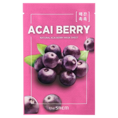 Facial face mask The Saem Natural Mask Sheet Acai Berry, 21 ml-2