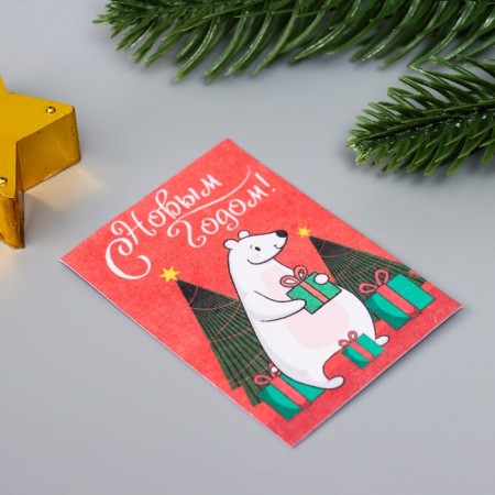 A set of postcards with seeds "grow itself" "Happy New Year" 5*7cm-2