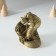 Piglite Polystone "Snake with a tub" Bronze 7x6x10 cm