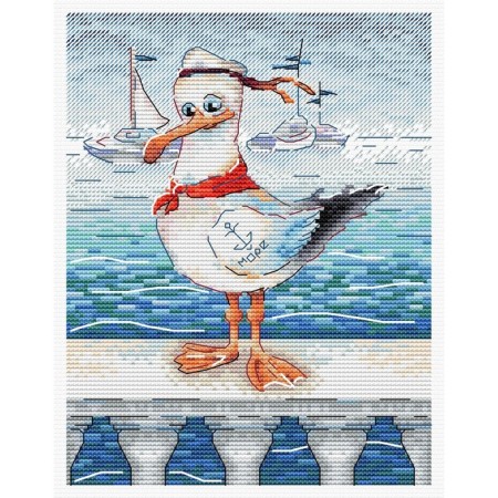 Embroidery set "Brave sailor" 20 × 16 cm