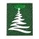 Package Gift New Year Laminated "Christmas tree", glitter, S 12 x 15 x 5.5 cm, New Year