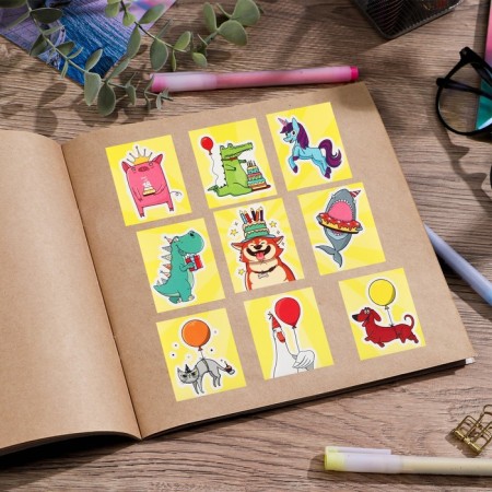 Paper stickers "C DR", 11 x 15.5 cm-3