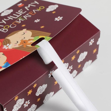 Gift folding box, packaging, “educator”, 16.5 x 12.5 x 5 cm-3
