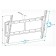 Holder LCD-T6606, up to 60 kg, 42-65 ", wall, tilt, black