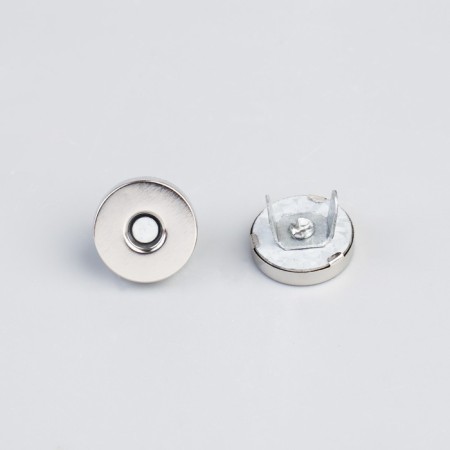 Magnetic button, d = 14 mm, silver color-2