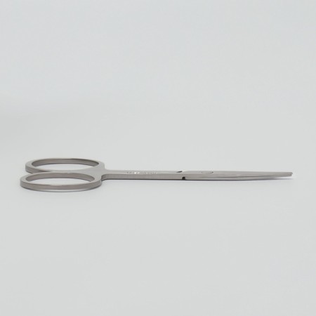 Scissors manicure, straight, narrow, 9 cm, silver color-4