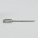 Scissors manicure, straight, narrow, 9 cm, silver color
