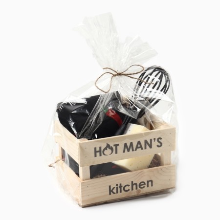 Set of gift "Men’s set" towel, mittens-output, kitchen, corolla, sponge-12