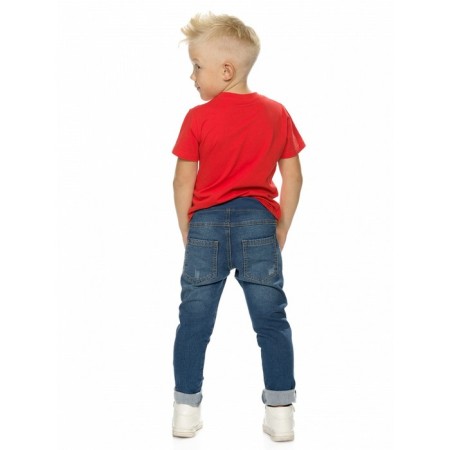 Pants for boys, height 104 cm, blue color-3
