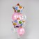 Bouquet of balls "joyful mood", foil, latex, set of 10 pcs.