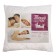 Pillow High quiet hour, size 50x70 cm, artificial swan fluff, mixture fabric