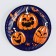 Disposable paper plate "Halloween", pumpkin, 18 cm