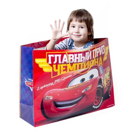 Gift Package "Main Prize of Champion" 61x46x20 cm, packaging, cars-1