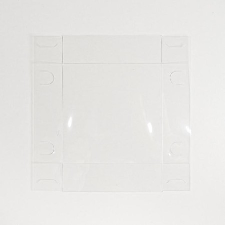 Gift box for flowers with PVC lid, packaging, “Be happy”, 12 x 12 x 12 cm-5