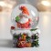 Souvenir Polystone Water Ball "Santa Morozik with a gift on the pipe" 4.5x4x4x6.5 cm