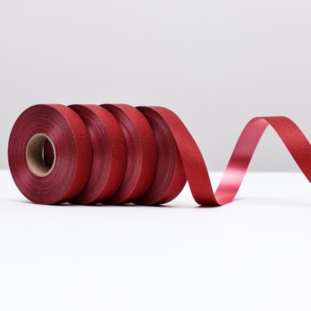 Tape "tiffany" for decor and gifts, red, 2 cm x 50 m-1