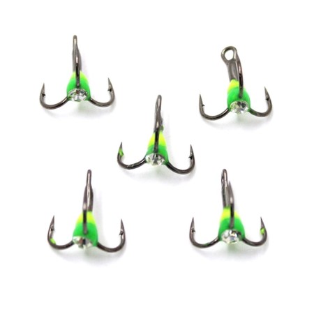 The hook-trinet of the Namazu traffic light with a drop and stone, size 10 int, yg color, 5 pcs.