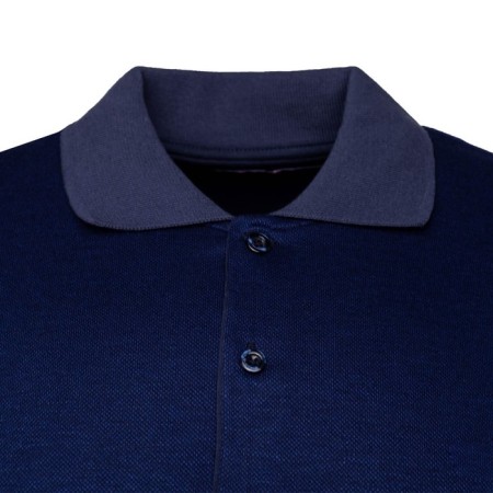 Polo male with long sleeve, dark blue color, size 48 (l)-6