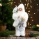 Santa Claus "in a white fur coat, with a flashlight and gifts" 30 cm