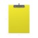 A tablet with A4, 2 mm clip, Erichkrause Neon, cardboard/laminated paper, yellow (clipboard)