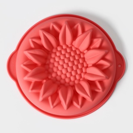 Baking uniform "Sunflower", silicone, 29 × 6 cm, with handles, color mix-3