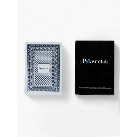 Plastic Plastic Maps 54 pcs Poker Club, for playing poker, 9 x 6 cm, blue shirt-2