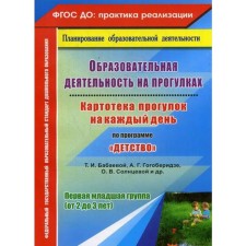 Educational activities on walks. Card index of walks for every day under the program 