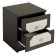Bedside table Nicole 400x390x470 wenge/light larch