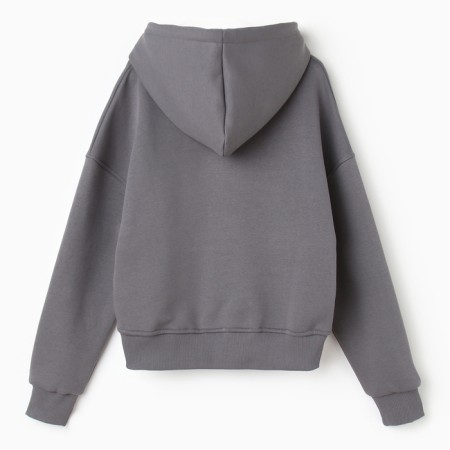 Women's sweatshirt was laid down, dark gray color, size 42-46 (One size)-5