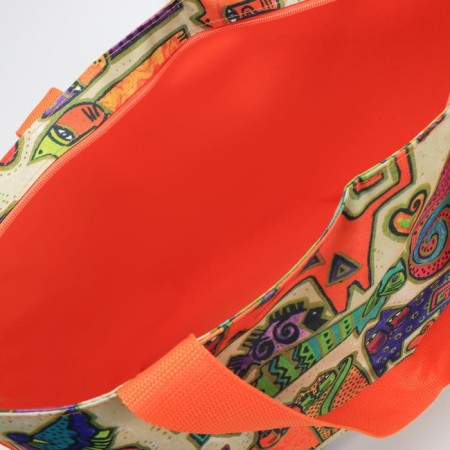 Bag beach with lightning, orange color/multi -colored-2