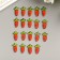 Decor for creativity wood "carrot" set 20 pcs 1.8x1 cm