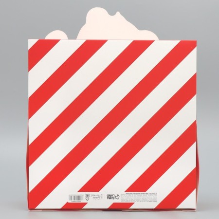 Folding box “Happy New Year!”, White bear, 25 x 25 x 10 cm, new year-5