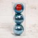 Set of balls plastic D-8 cm, 3 pcs "night" blue