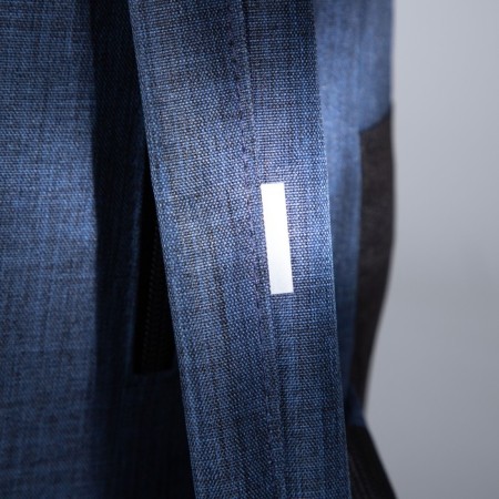A backpack on a zipper, "saxi", a laptop department, blue color-6