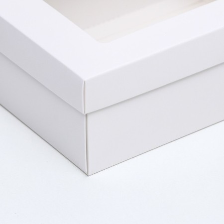 Folding box "white", with a window 21 x 15 x 7 cm-2