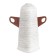 Outdoor angle (external) with fasteners for skirting boards 70mm "decoration", 265 maple patina