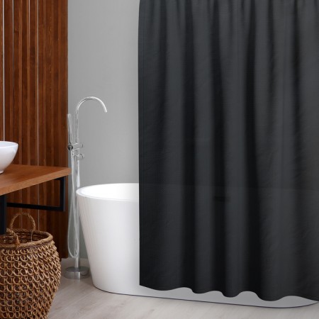Bathroom curtain "Diamond", 180 × 180 cm, black color