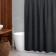 Bathroom curtain "Diamond", 180 × 180 cm, black color