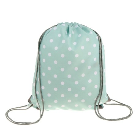 A bag for shoes 440 x 365 mm, Erich Krause, density 300D, with a reflective strip, dots in min, mint
