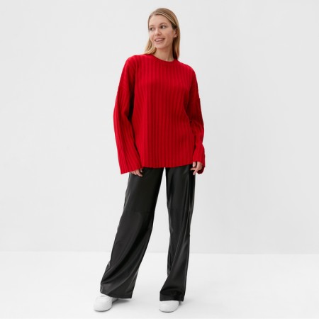 Jumper Knitted Women's Minaku: Knitwear Collection Color Red, size 42-44-1