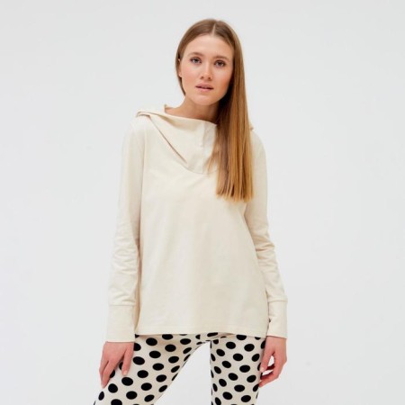 Female set (hoodies, leggings) minku beige color, river 44-4