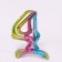 Foil ball 16 "number 4", on a stand, gradient