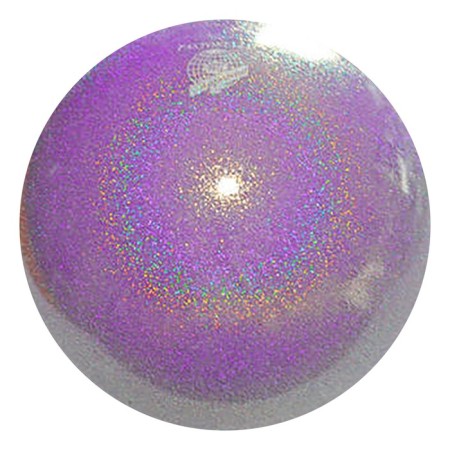 The ball for rhythmic gymnastics Pastorelli New Generation Glitter Fig HV, D = 18 cm, lilac color