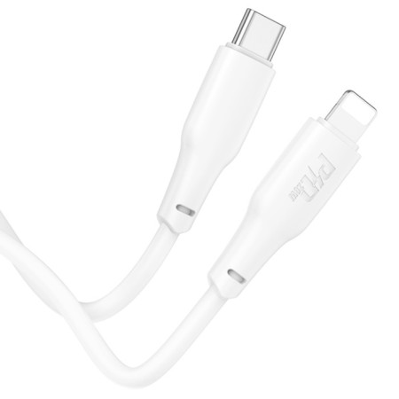 Hoco X93, Type -C - Lightning, 1 m, fast charging, data transfer, TPE, White-5