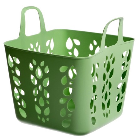 Soft basket for toys Lalababy Protect Me, 25 l, color pistachio seal