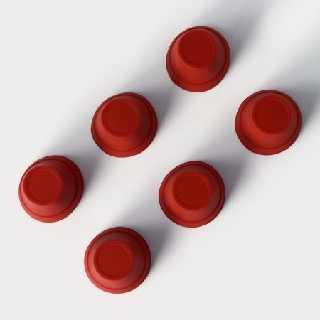 A set of baking shapes “Flower pots”, silicone, 6.5 × 5.5 cm, 6 pcs-5