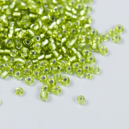 Beads "Zlatka" 08/0, 3 mm, 10 g 0024 Salad