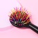 The comb is massage, with a mirror, 7.7 × 15.2 cm, color mix
