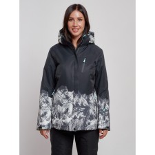 Ski jacket female, size 42, black color