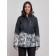 Ski jacket female, size 42, black color
